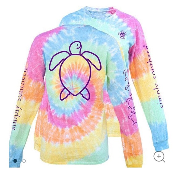 Simply Southern Tops - NWT Simply Southern Tie Dye Turtle Long Sleeve